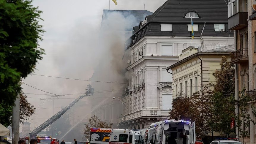 Ukraine Calls Russian Strike on Security Service Headquarters a Major Escalation