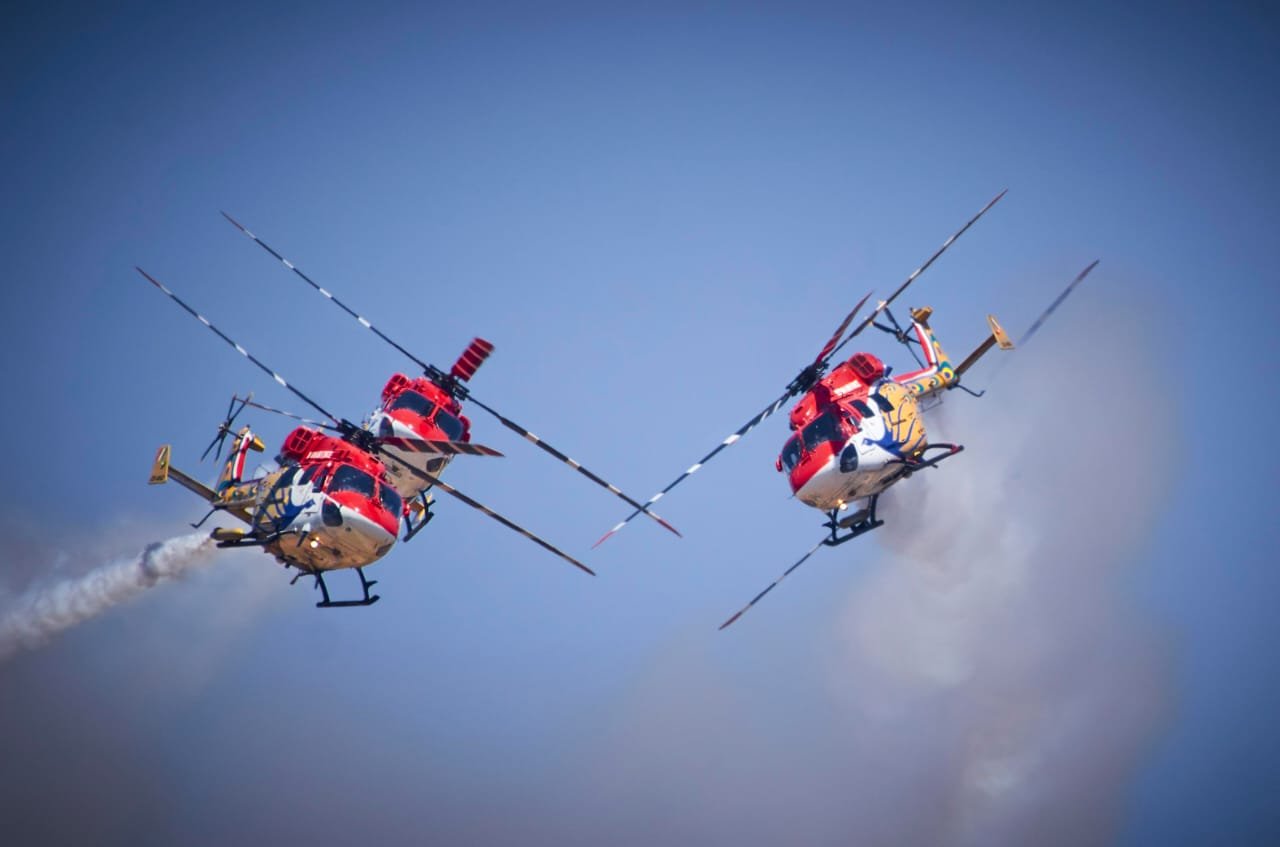 IAF's Sarang Helicopter Team Reaches Egypt For The El Alamein International Airshow
