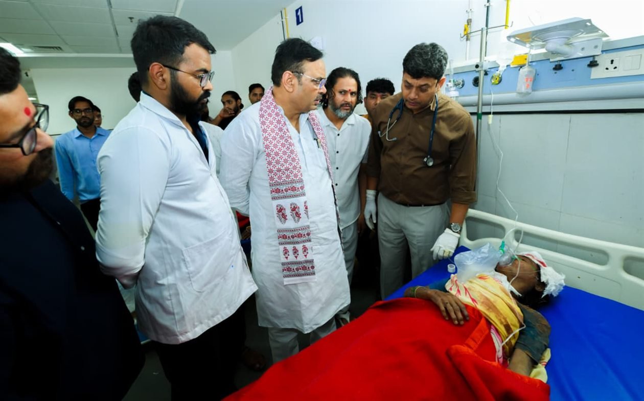 Chief Minister Bhajan Lal Sharma Meets Injured Persons