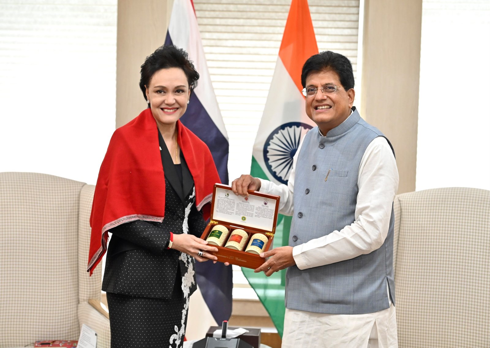 Piyush Goyal Meets Deputy Prime Minister and Minister of Commerce of Thailand Ms. Suphajee Suthumpun