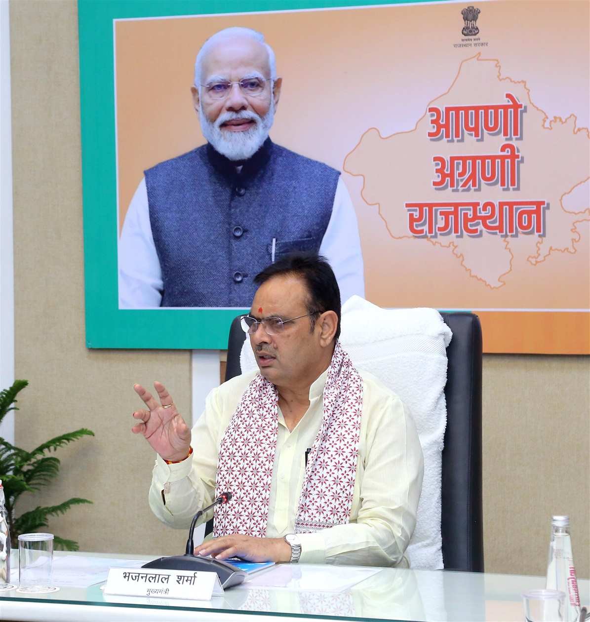 CM Bhajan Lal Sharma  reviews the Lumpy skin disease situation