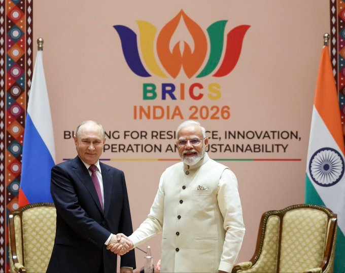 Prime Minister meets with the President of the Russian Federation on the sidelines of BRICS Summit