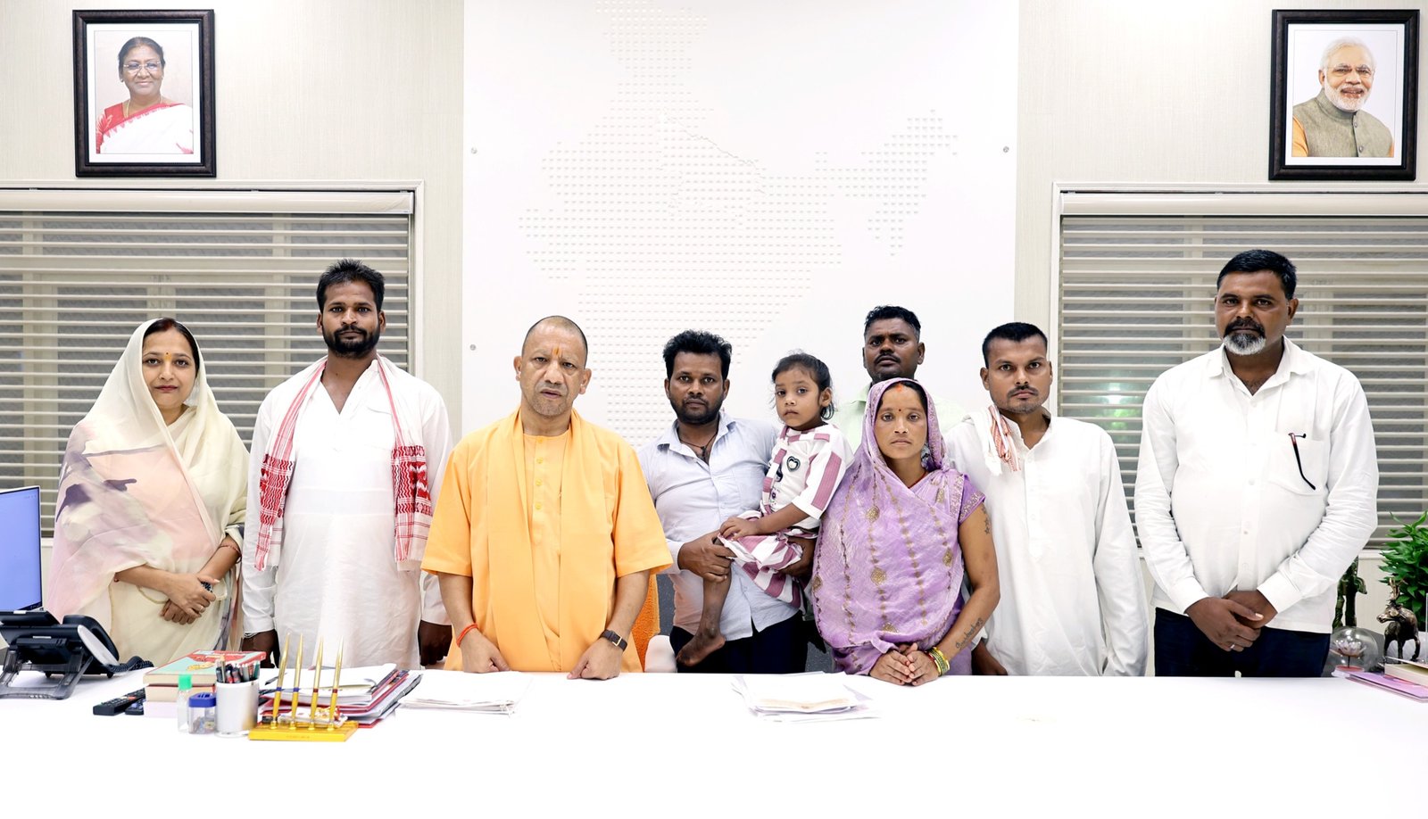 CM Yogi Meets Ballia’s Divyang Girl Ragini, Assures All Possible Help for Treatment and Education
