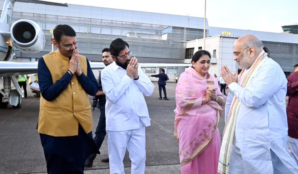 Union Home Minister Amit Shah Leaves Mumbai for Delhi