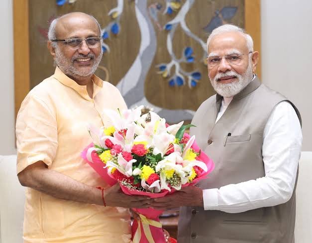 Vice President Radhakrishnan, Om Birla Extend Birthday Greetings to PM Modi