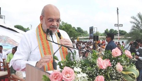 Amit Shah Highlights PM Modi’s 25 Years in Public Life, Launches ‘Seva Sankalp Abhiyan’ in Vadnagar