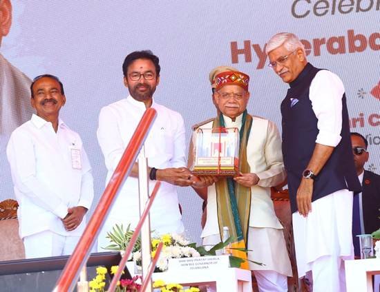 Vice President Pays Tribute to Patel, Hyderabad Liberation Heroes
