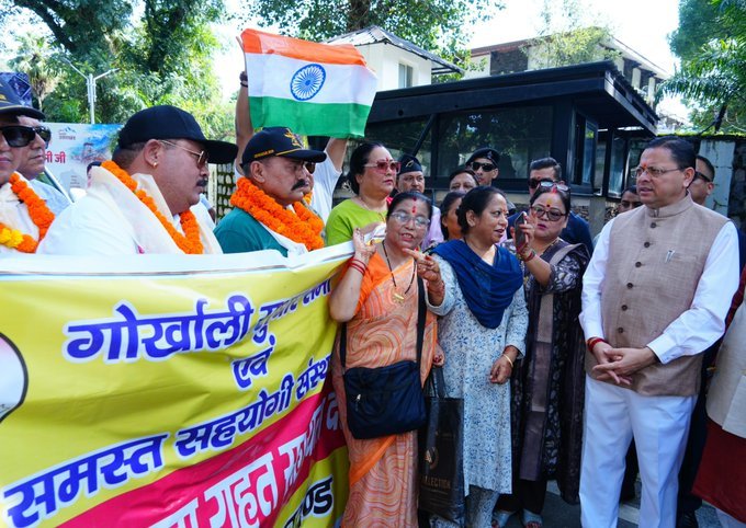 CM Dhami Flags Off Nepal Disaster Relief Assistance Team