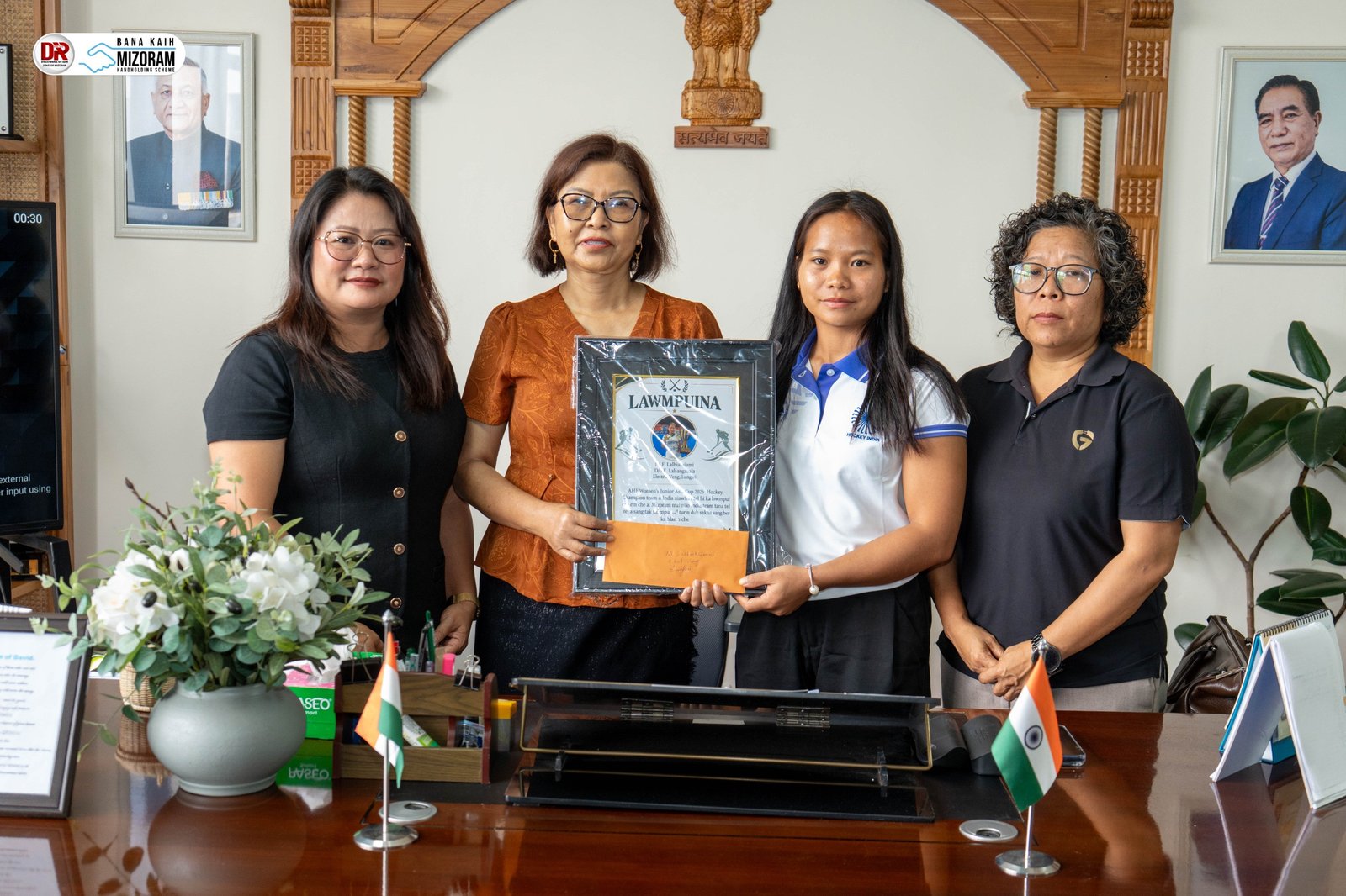 Social Welfare Minister Felicitates F. Lalbiaksiami for Winning Women’s Junior Asia Cup 2026