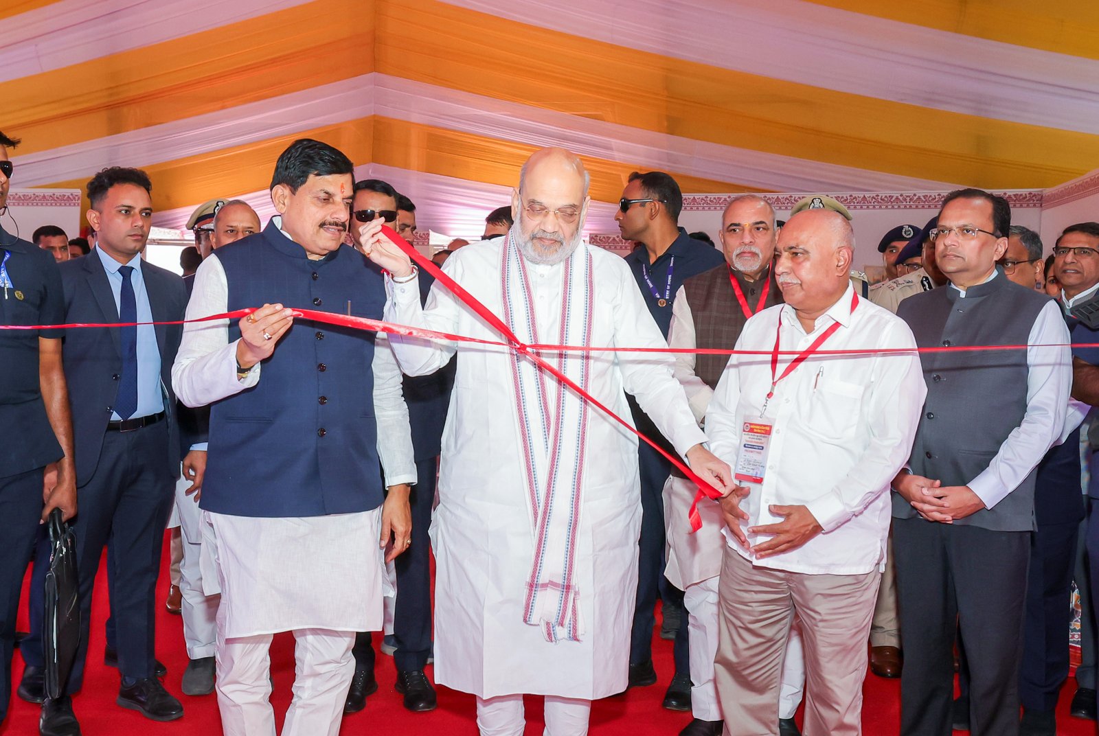 Amit Shah addresses Gaupalak Sammelan in Bhopal, Madhya Pradesh and inaugurates State-level Exhibition on New Criminal Laws