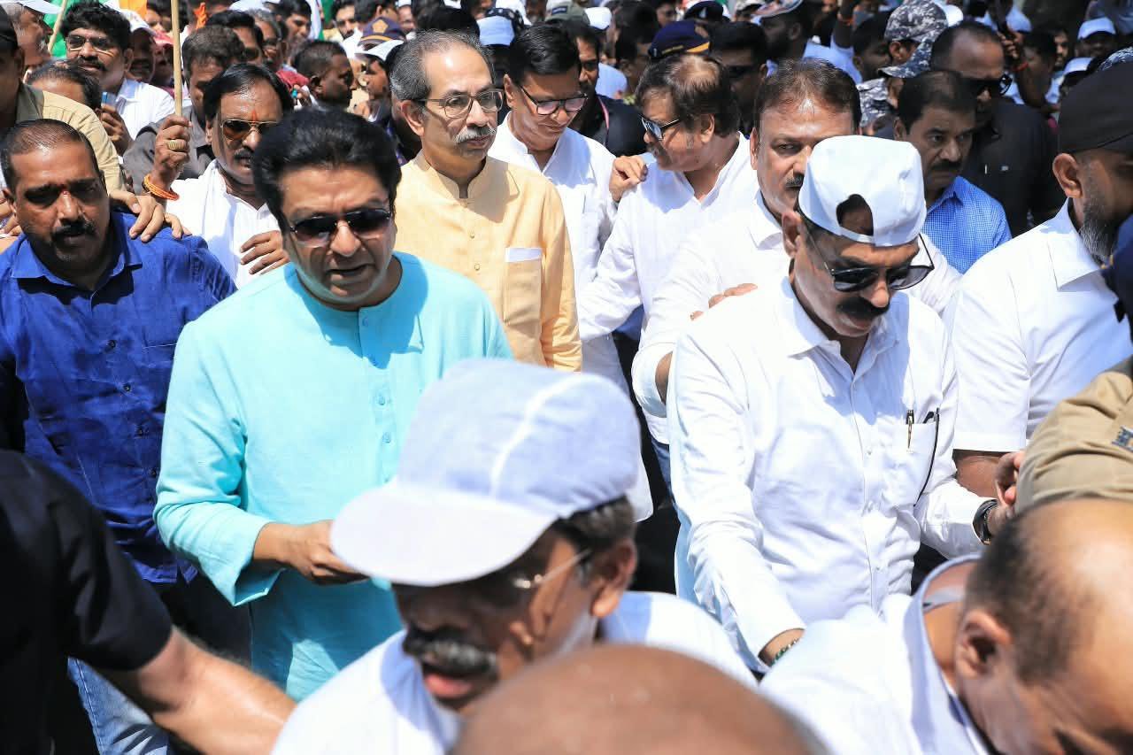 Uddhav and Raj Thackeray Lead Joint Protest in Mumbai, Demand CEC Gyanesh Kumar’s Resignation