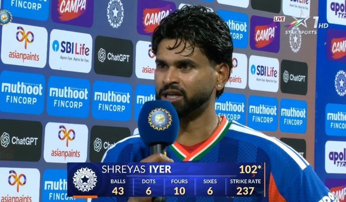 Shreyas Iyer’s Blazing Century Powers India to Eight-Wicket Win Over West Indies