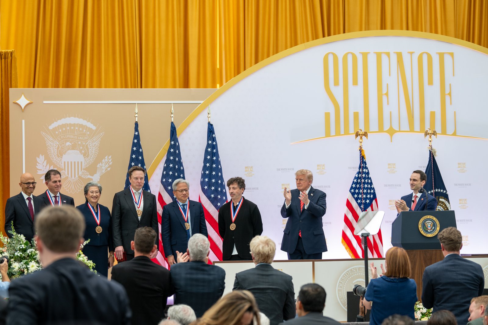 Trump Honours Satya Nadella, Elon Musk and Four Tech Leaders with Top US Science Awards