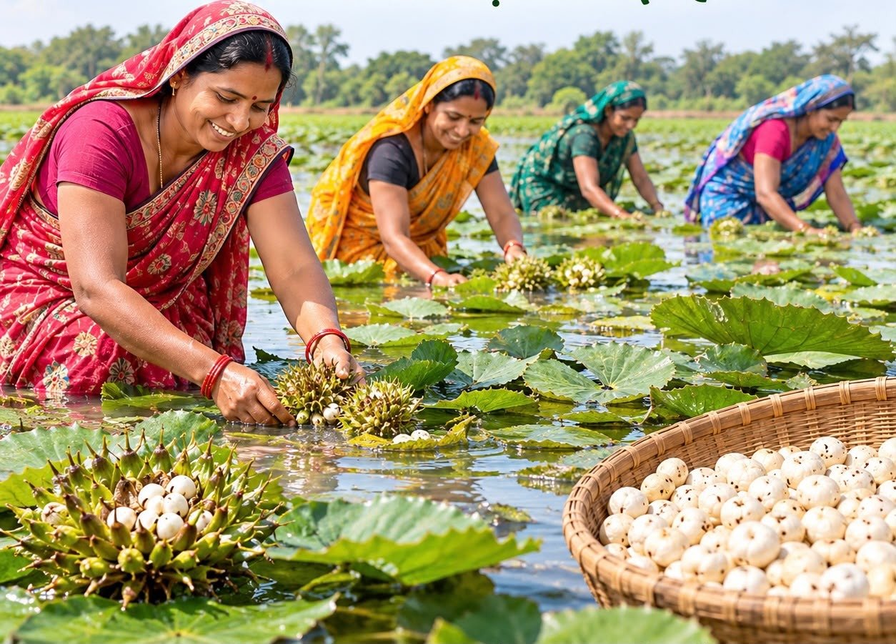 Seva Sankalp Campaign: Dhamtari Promotes Makhana Cultivation to Boost Farmers’ Income