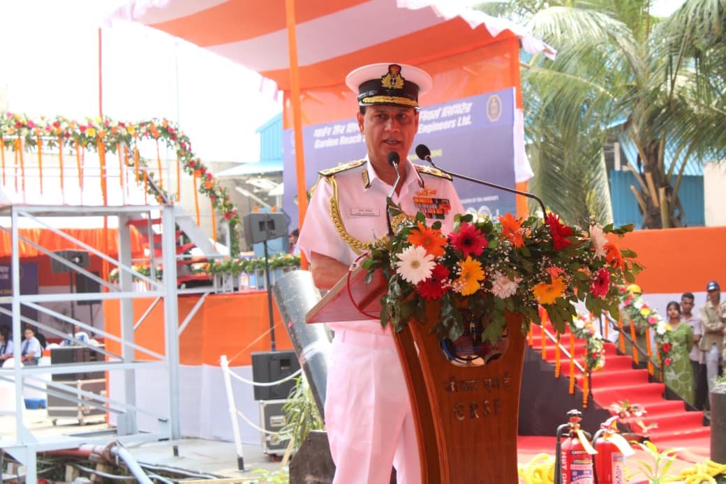 Launch Of Next Generation Offshore Patrol Vessel (Yard 3040, Shreyas) At M/S Grse, Kolkata