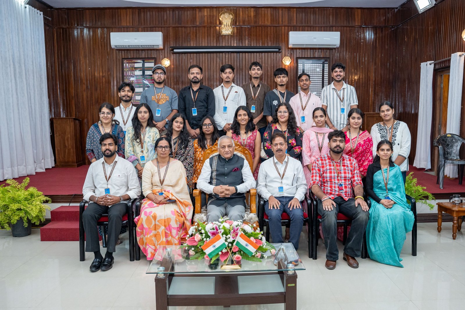 Mizoram Governor interacts with students from Goa and Chandigarh