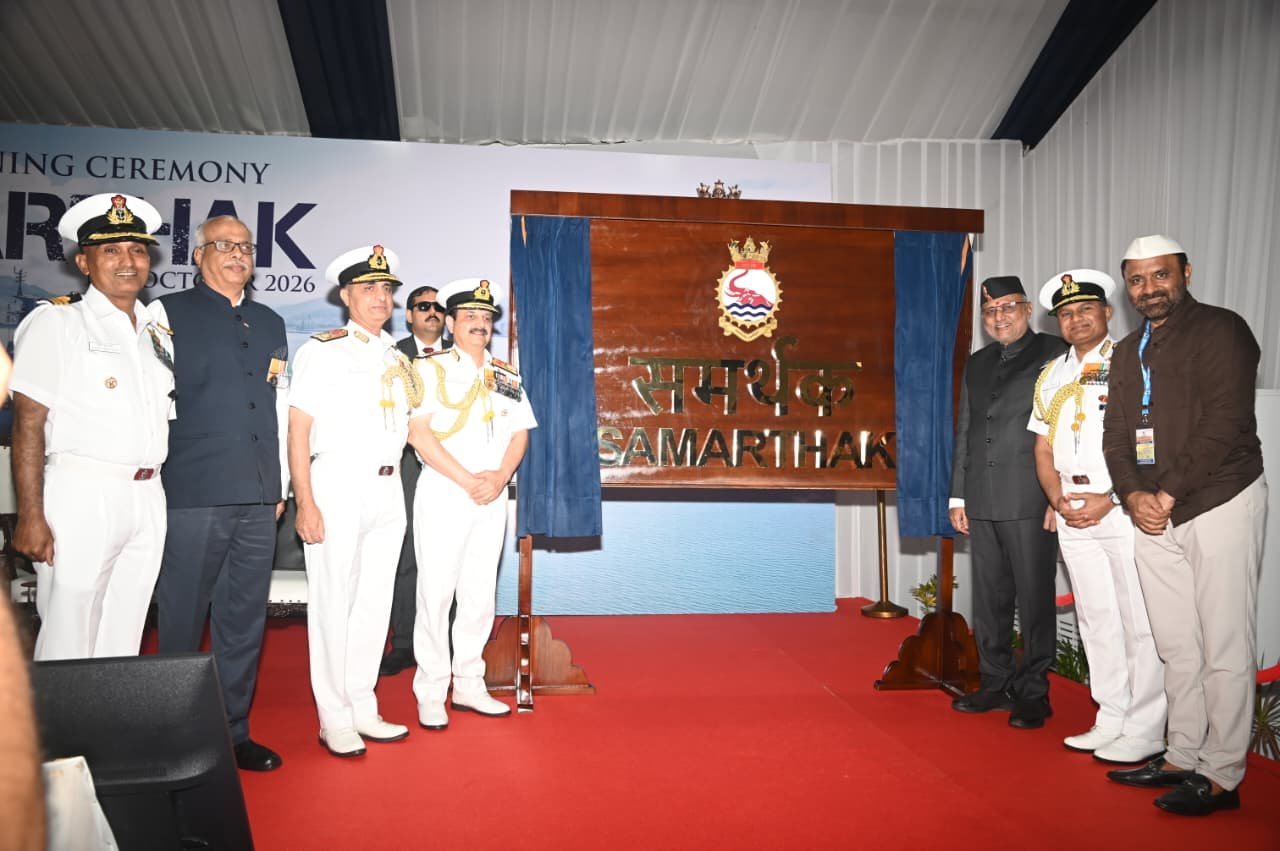Indian Navy Commissions INS Samarthak, The First Indigenous Multi-Purpose Vessel