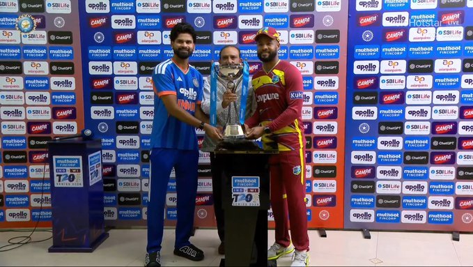 India-West Indies Fifth T20I Abandoned Due to Rain, Series Ends in 2-2 Draw