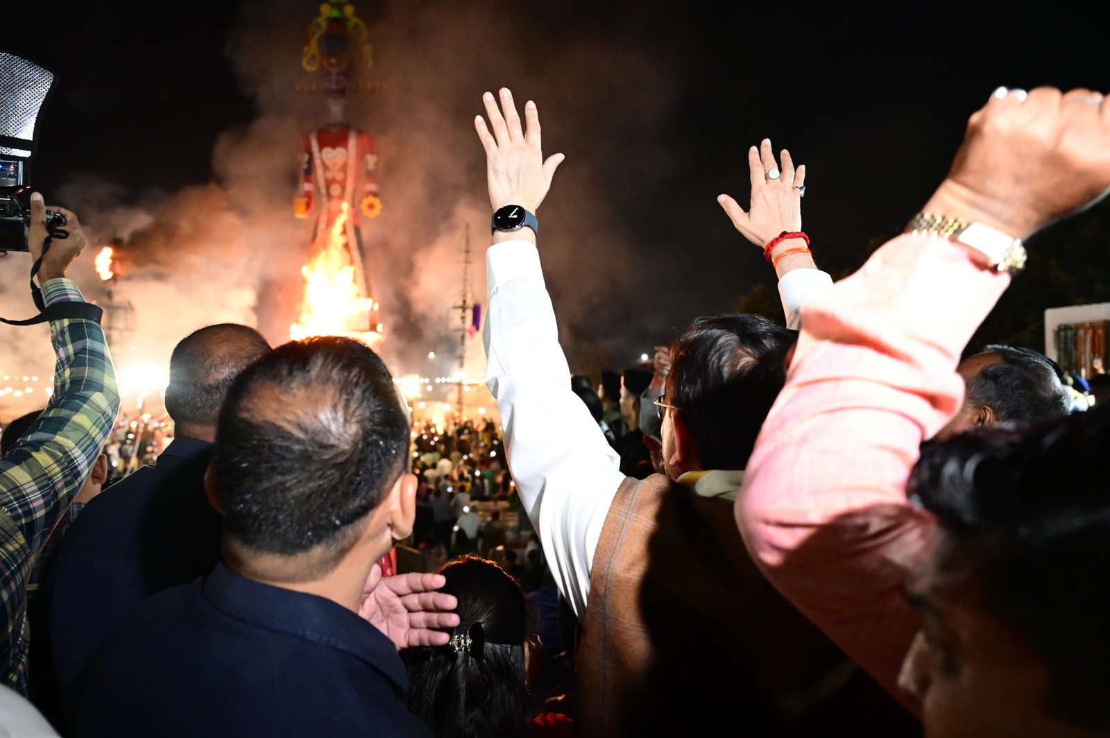 Uttarakhand CM Pushkar Singh Dhami Attends Dussehra Festival at Parade Ground in Dehradun