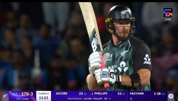 IND vs NZ 1st T20I: Glenn Phillips Powers New Zealand to 225, India Face Mammoth 226-Run Target