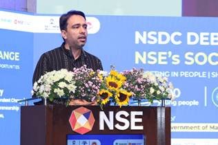 Jayant Chaudhary Rings NSE Bell as NSDC Debuts on Social Stock Exchange