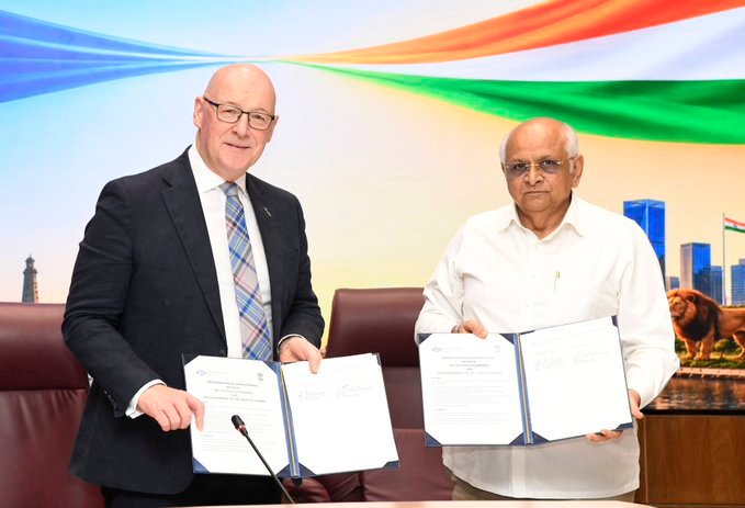 Important MoUs Signed Between the Government of Gujarat and Scotland in Gandhinagar