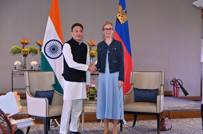 Jitin Prasada, Calls on Liechtenstein Deputy Prime Minister to Strengthen Bilateral Trade and Investment Ties