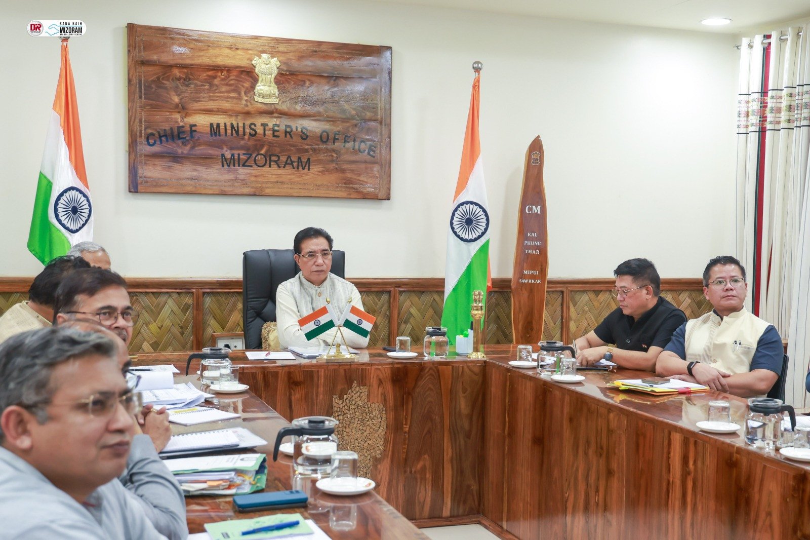 Mizoram CM Lalduhoma Meets Railway Officials to Discuss Sairang–Hmawngbuchhuah Rail Line