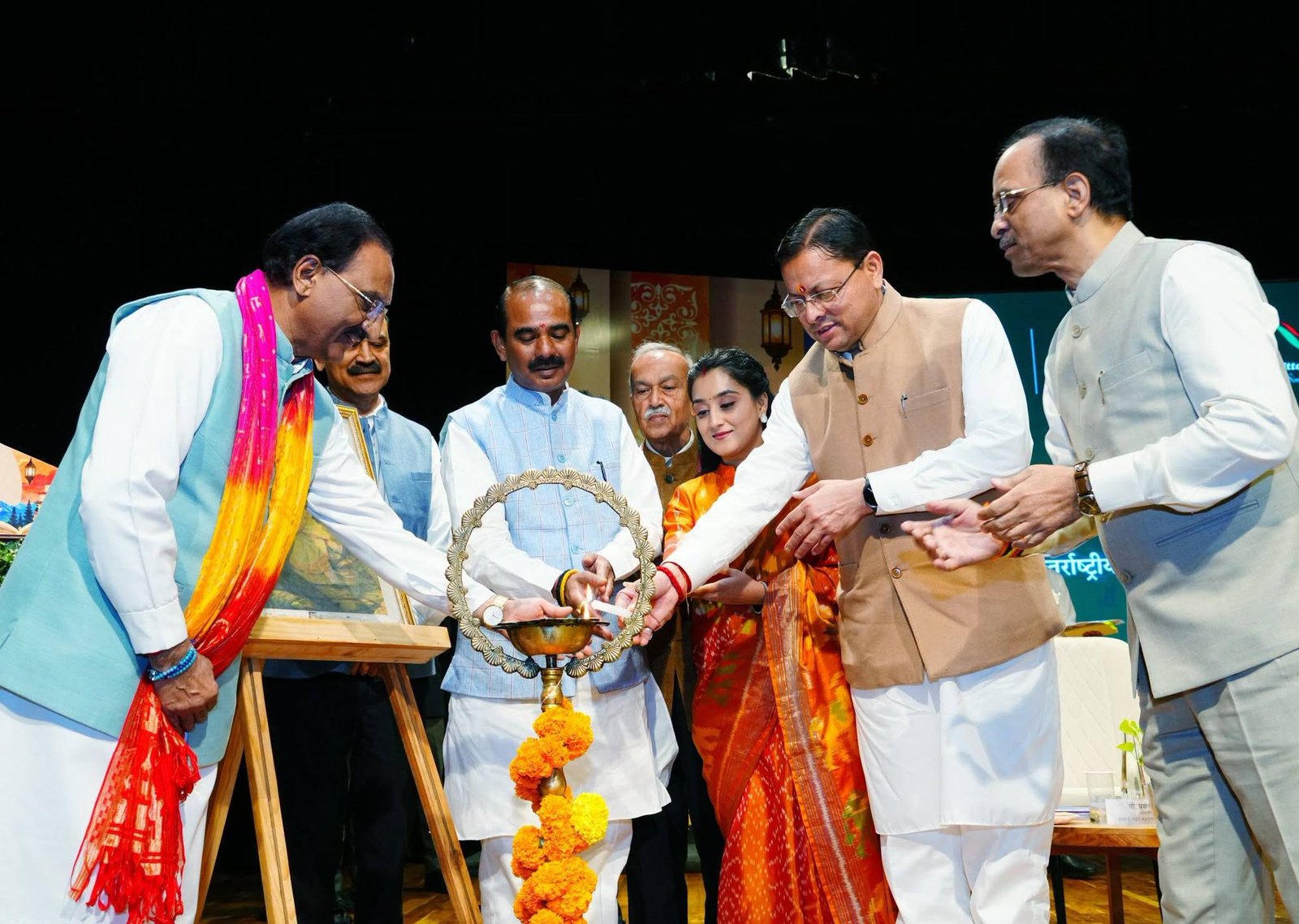 CM Pushkar Singh Dhami Attends Closing Ceremony of Lekhak Gaon International Festival 2026