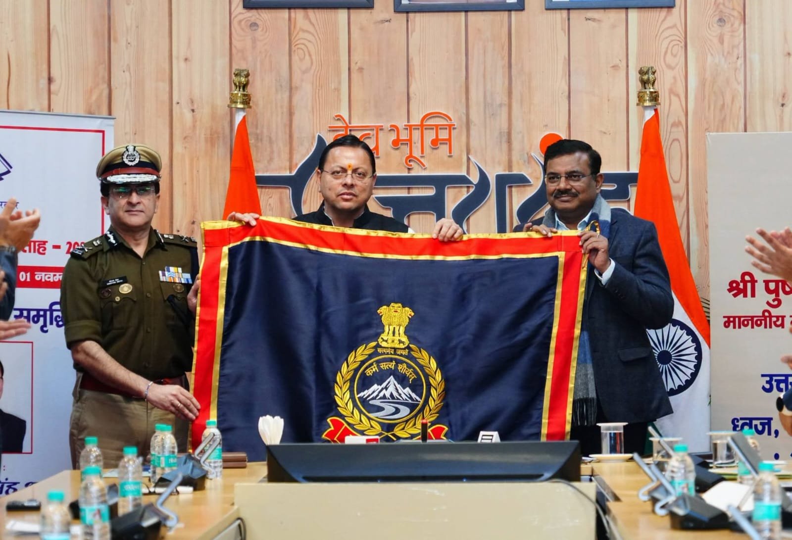 Uttarakhand CM Pushkar Singh Dhami Unveils New Insignia and Ceremonial Uniform of State Police